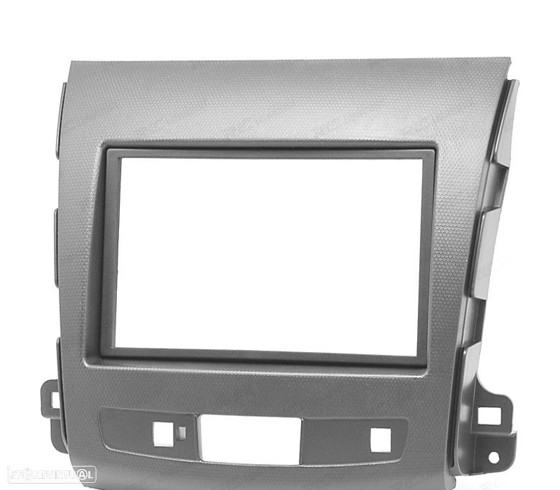 MOLDURA ADAPTADOR CINZA ESCURO PARA RADIO 2-DIN 7" PARA CITROEN C-CROSSER MITSUBISHI OUTLANDER XL PE - 6