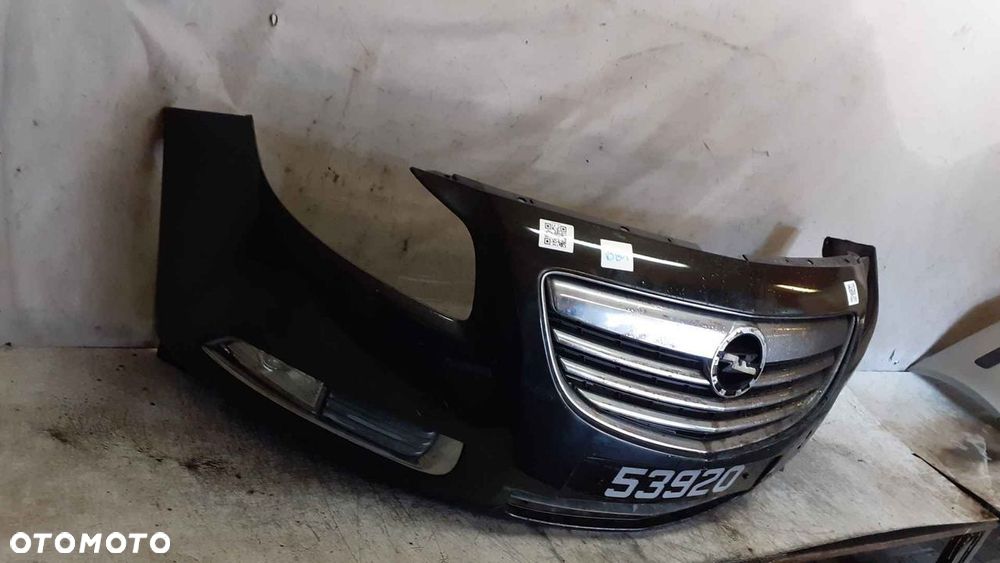 ^ ZDERZAK PRZÓD PRZEDNI OPEL INSIGNIA I 1 A Z20R CZARNY HALOGENY - 5