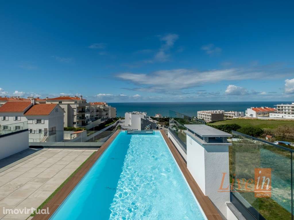 Apartamento T2 Novo com piscina privada e vista mar na Ericeira - Grande imagem: 3/28
