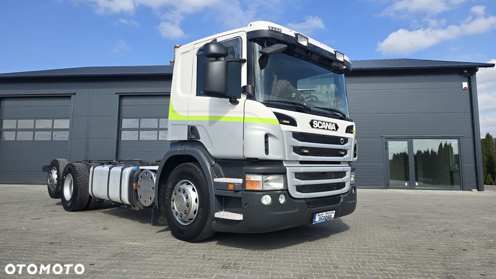 Scania P360 6x2 13l 6cyl PDE  4.3m rozstaw rama do zabudowy beczka asenizacyjna mleko wywrotka niski przebieg! - 36