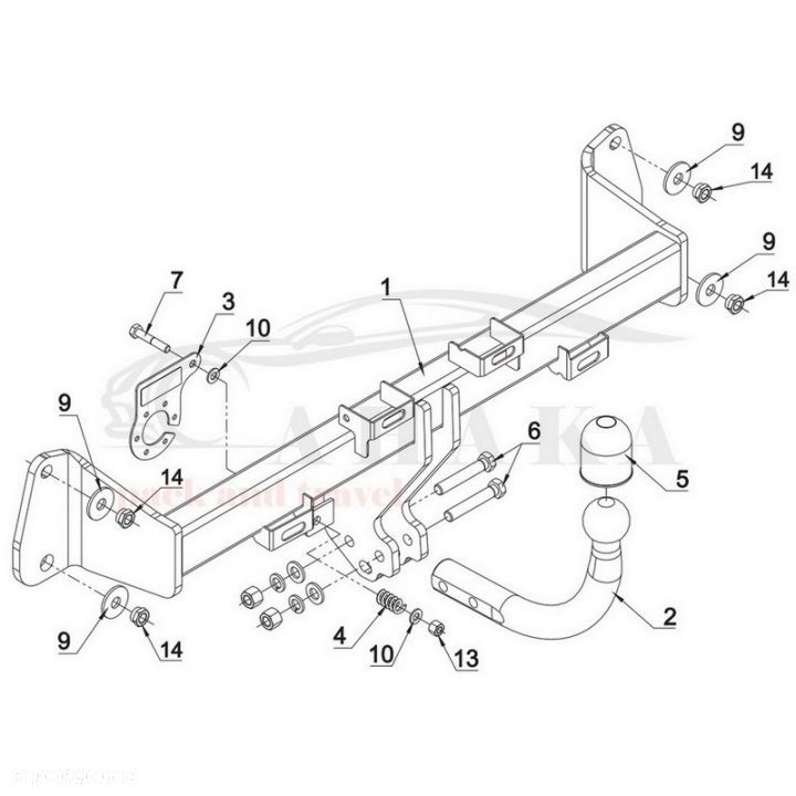 Hak Holowniczy Odkręcany Do Bmw Seria 3 F31 Touring Kombi 2012-2014 - 4