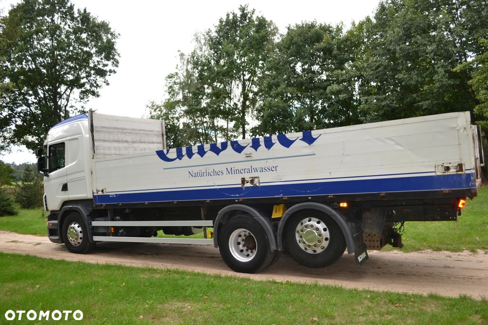 Scania R 420 TRZECIA OŚ SKRĘTNA ZESTAW PLATFORMA 2x7.75 m KLIMATYZACJA - 7