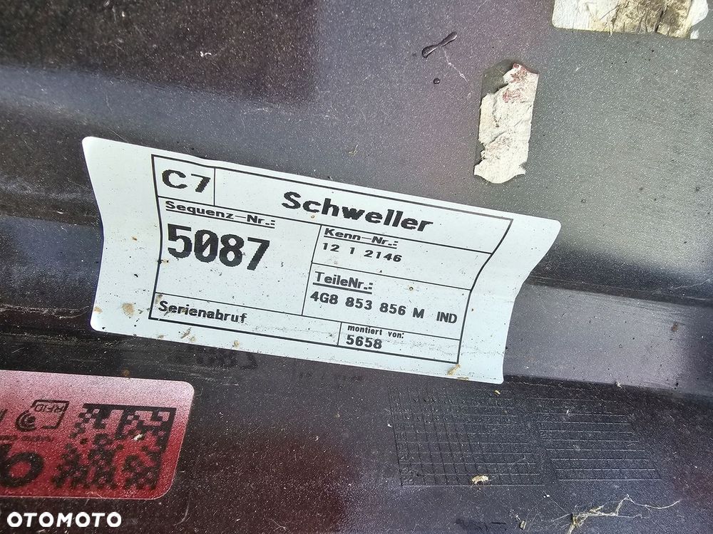 LISTWA PROGOWA PRAWA AUDI A7 S LINE 4G8853856M - 5