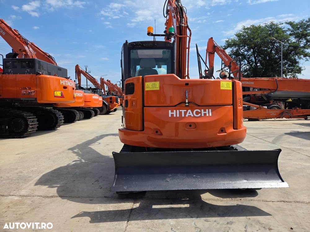 Hitachi ZX85, 2022, 2.734, CUPLA RAPIDA HIDR+3 CUPE NOI, lama nivelare, inst picon pe brate, camera spate, senile cauciuc 80% ok, aer cond, ad sapare 6m, latime 2,2m, ridica 4t cu sistem antirasturnare, STARE FOARTE BUNA, leasing 4 ani, PROMOTIE 62.900Eur - 20