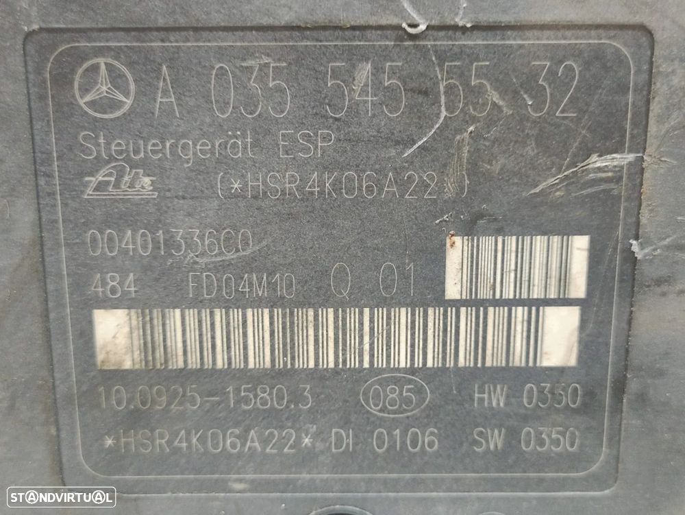 Modulo ABS | Bloco Hidraulico Mercedes Benz - A0054313612 - SLK R171 Kompressor - Original - 8