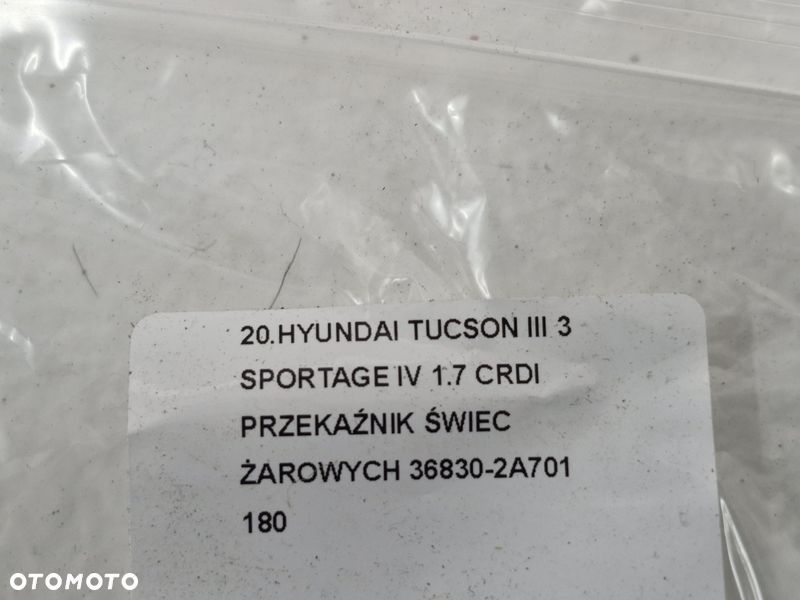 HYUNDAI TUCSON III 3 SPORTAGE IV 1.7 CRDI PRZEKAŹNIK ŚWIEC ŻAROWYCH 36830-2A701 - 8