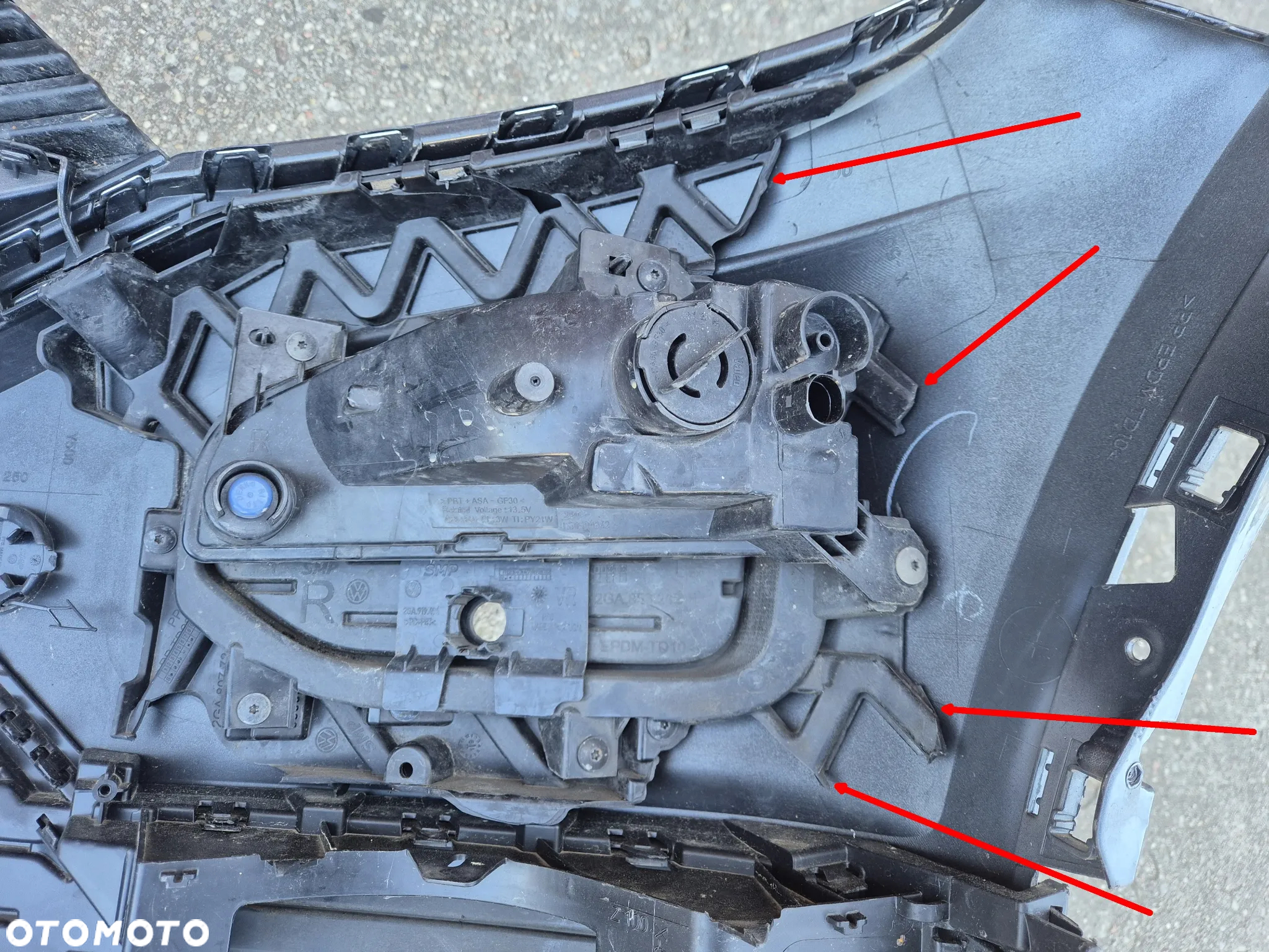 VW T-Roc 17- zderzak przedni grill DRL 2GA TRoc - 8