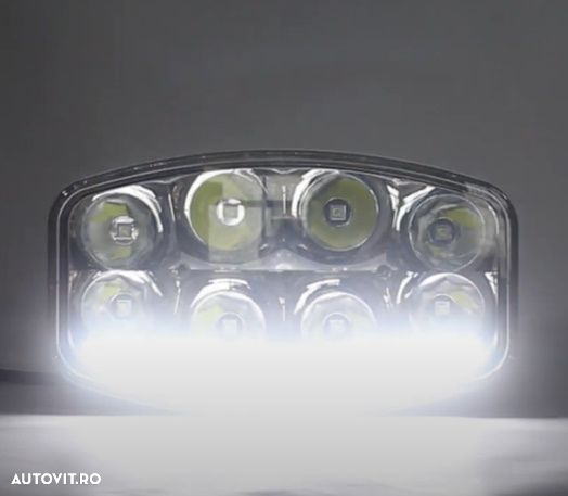 Proiector Full-Led, Pozitie si Faza Lunga Led, 12/24V, Dreptunghiular - Oval, Jumbo - 8