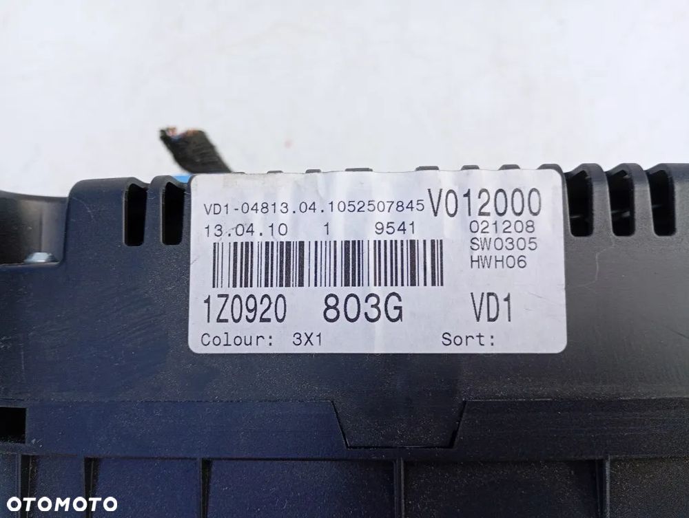 licznik zegary skoda octavia ii lift 1.6 tdi 2011r 1z0920803g - 7