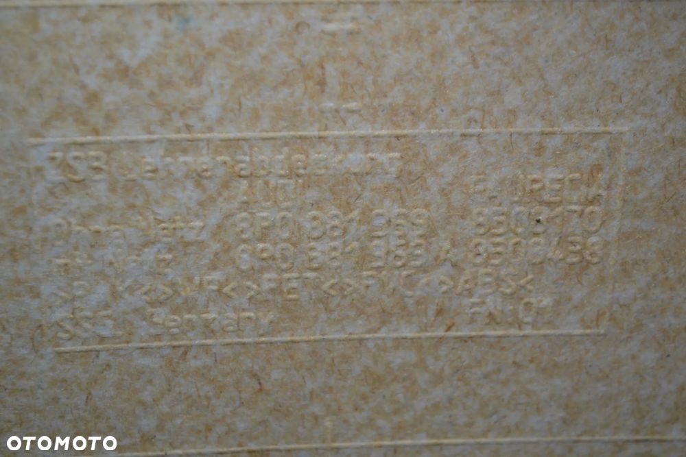 AUDI A3 8P 3D 04-12 PLECY OSŁONA OPARCIA FOTELA PRZÓD 8P0881969 - 4