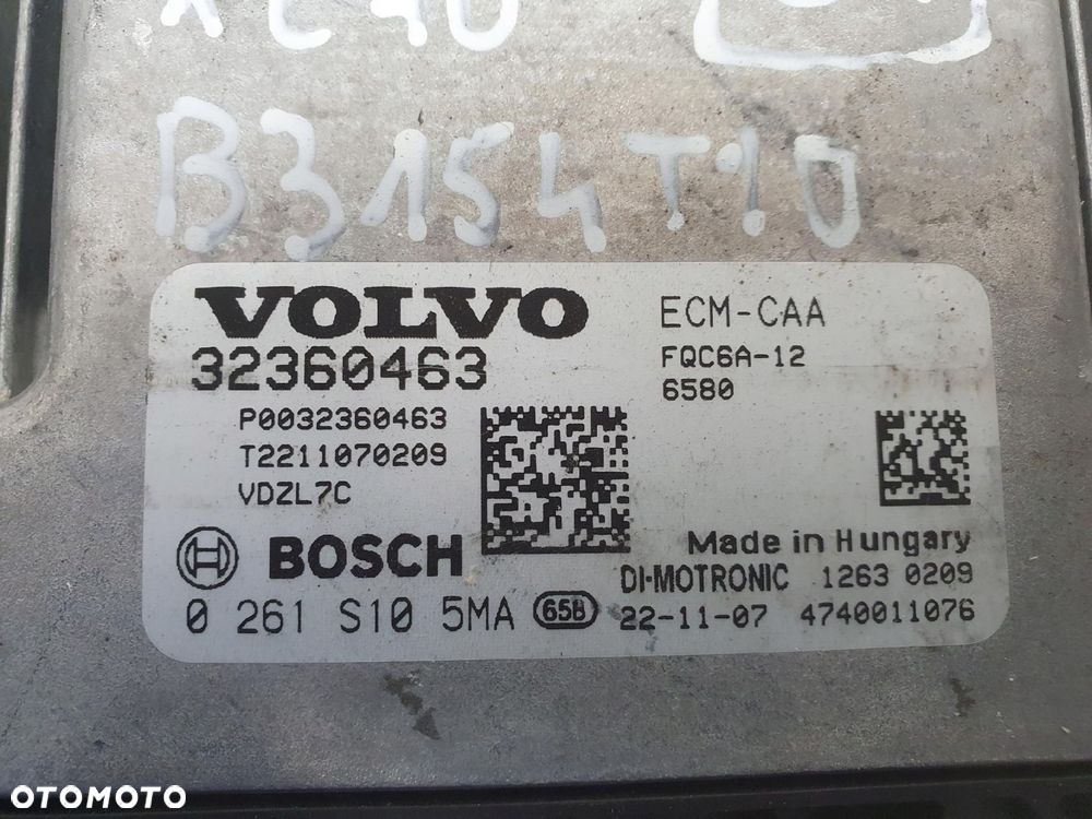 Volvo XC40 1.5 H STEROWNIK SILNIKA komputer 32360463 - 2