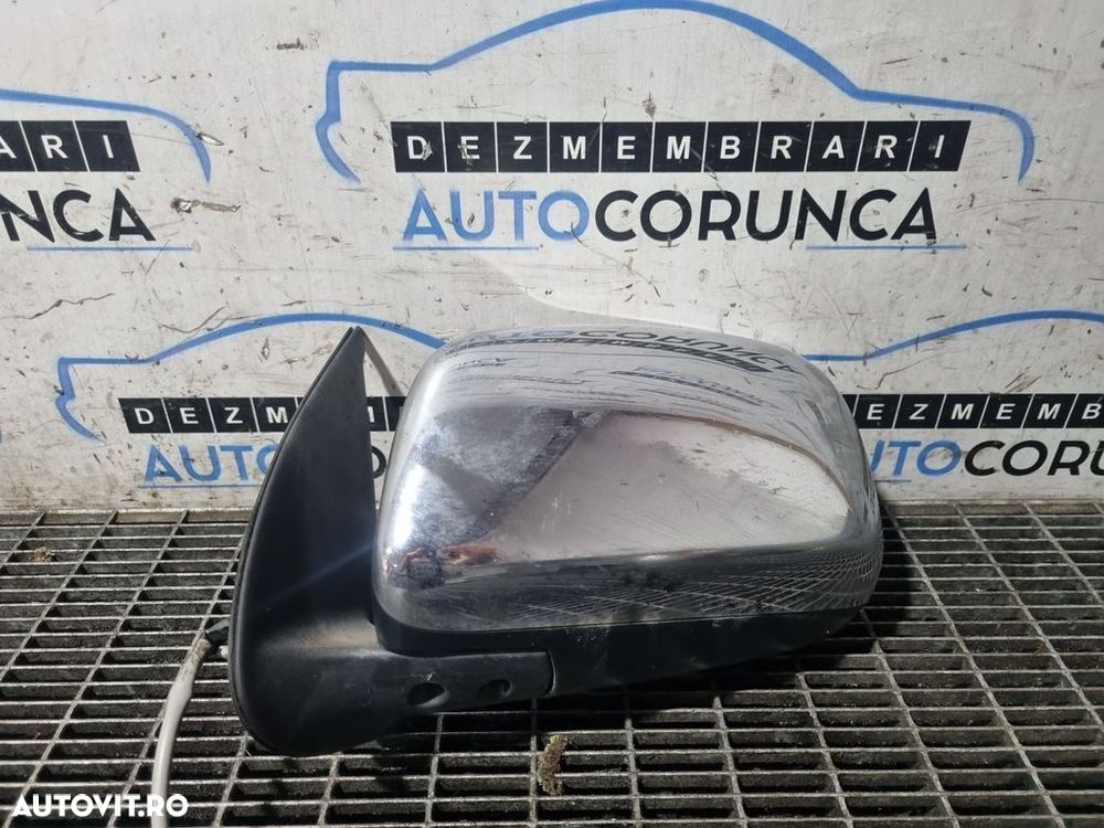 Oglinda stanga Toyota Hilux 2010 - 2015 4 Usi Silver Metalizat 1C0 (1302) Fara rabatare - 1