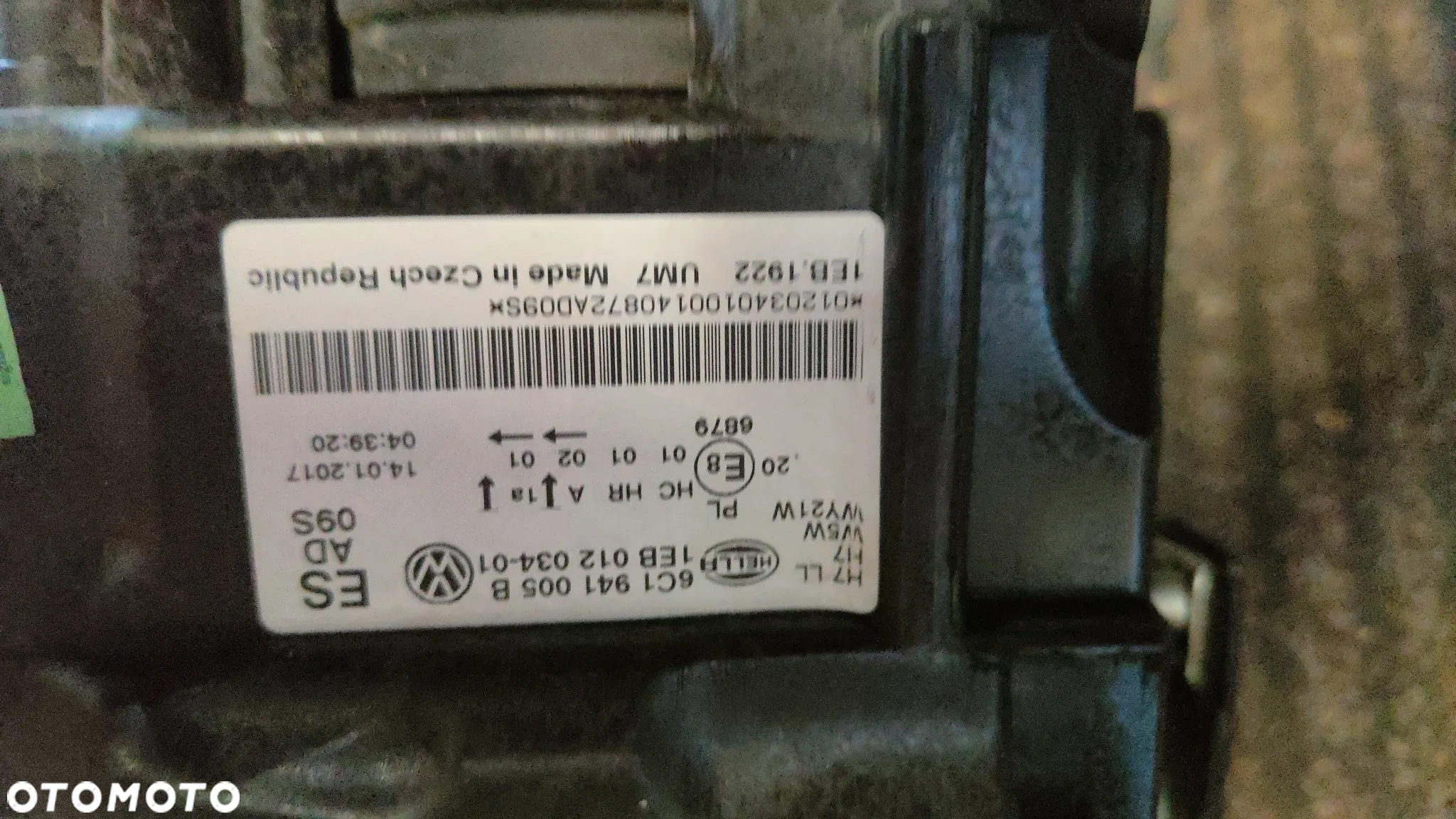 lampa przód lewa 6C1941005 POLO - 4
