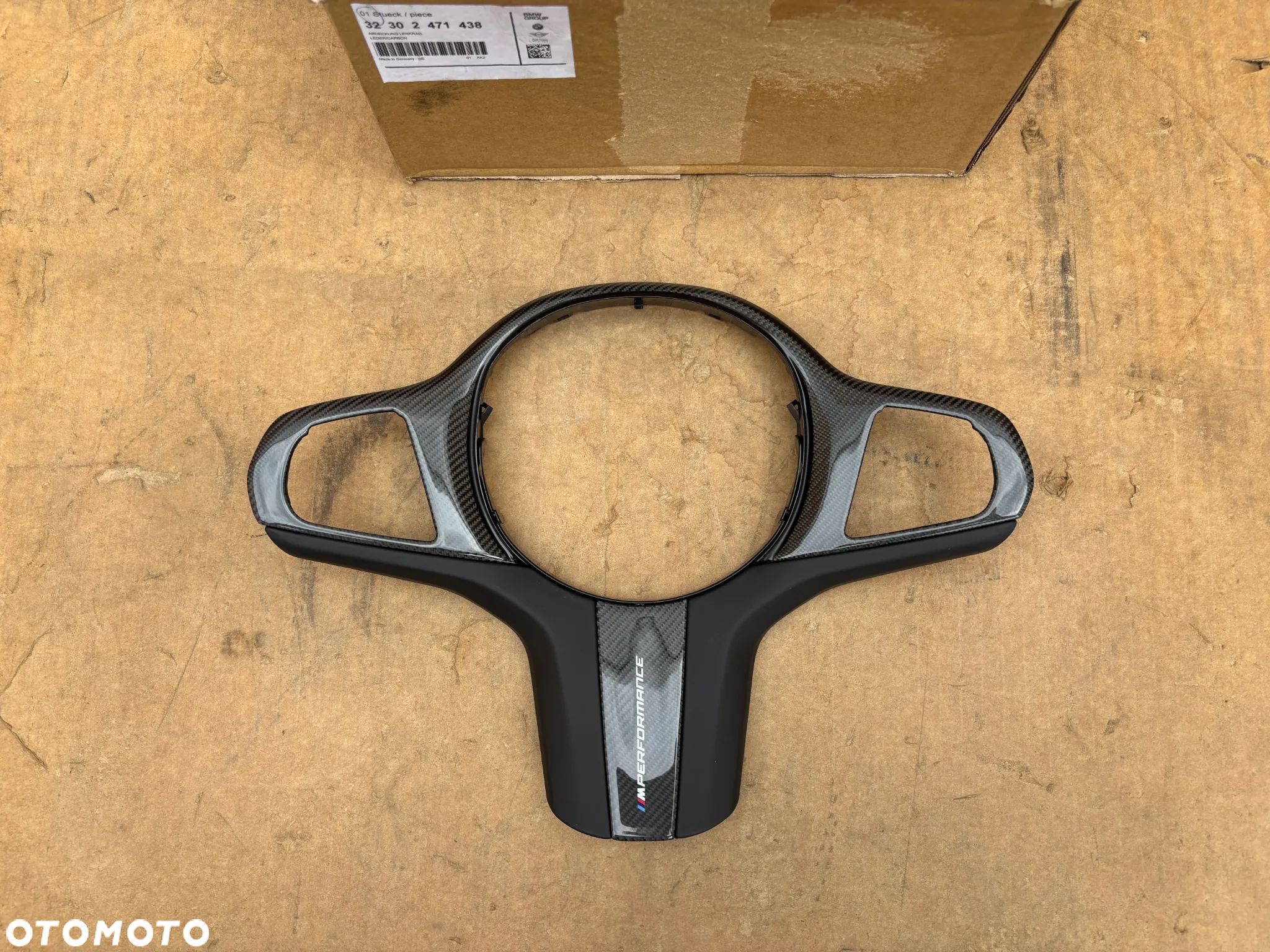Nowa Oryginalna Osłona Kierownicy Dekor Obudowa BMW Carbon M Performance 2471438 5 G30 G31 F90 F97 F98 X3 G01 X4 G02 X5 G05 X6 G06 X7 G07 8 G16 Karbon - 1