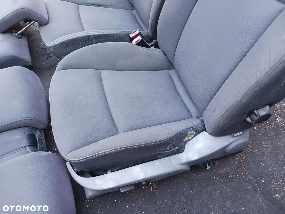 Fotele Komplet foteli SAAB 93 sedan Europa welur czarny czarne fotel kierowcy pasażera kanapa - 4