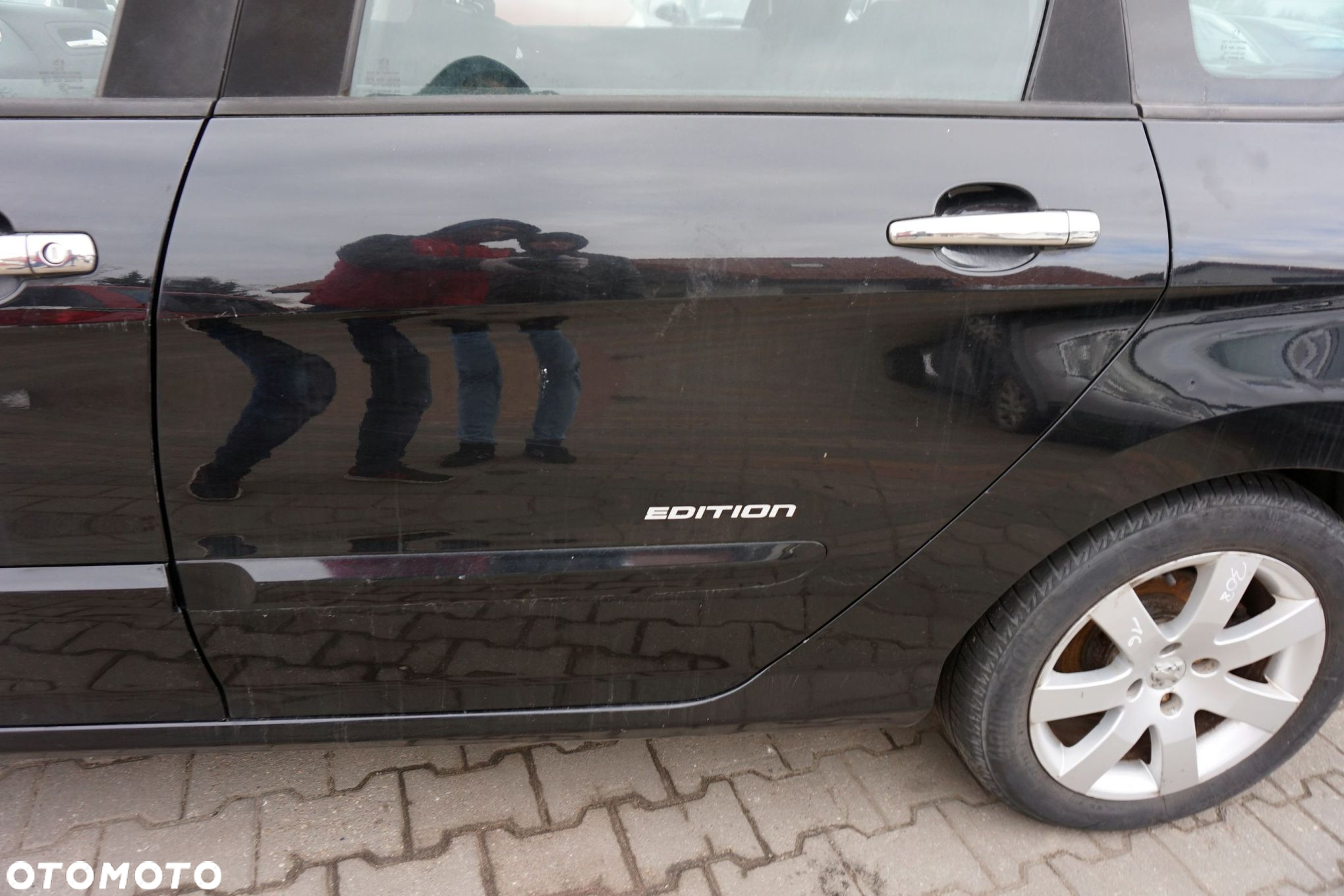 DRZWI TYLNE LEWE 308 I T7 SW KOMBI KTVD  CZARNY PEUGEOT 2007-2011 - 3