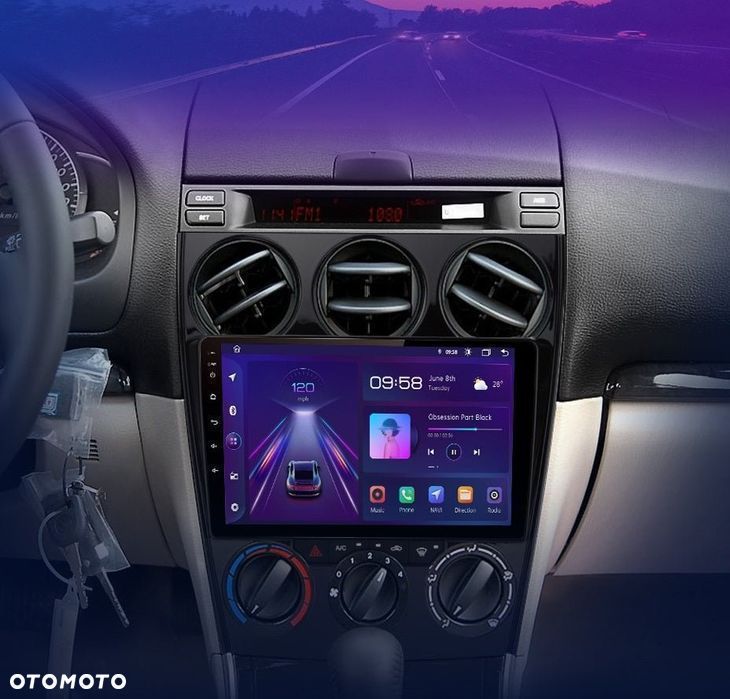Radio nawigacja Mazda 6 2004 - 2007 Carplay Android auto 8GB 256GB - 1