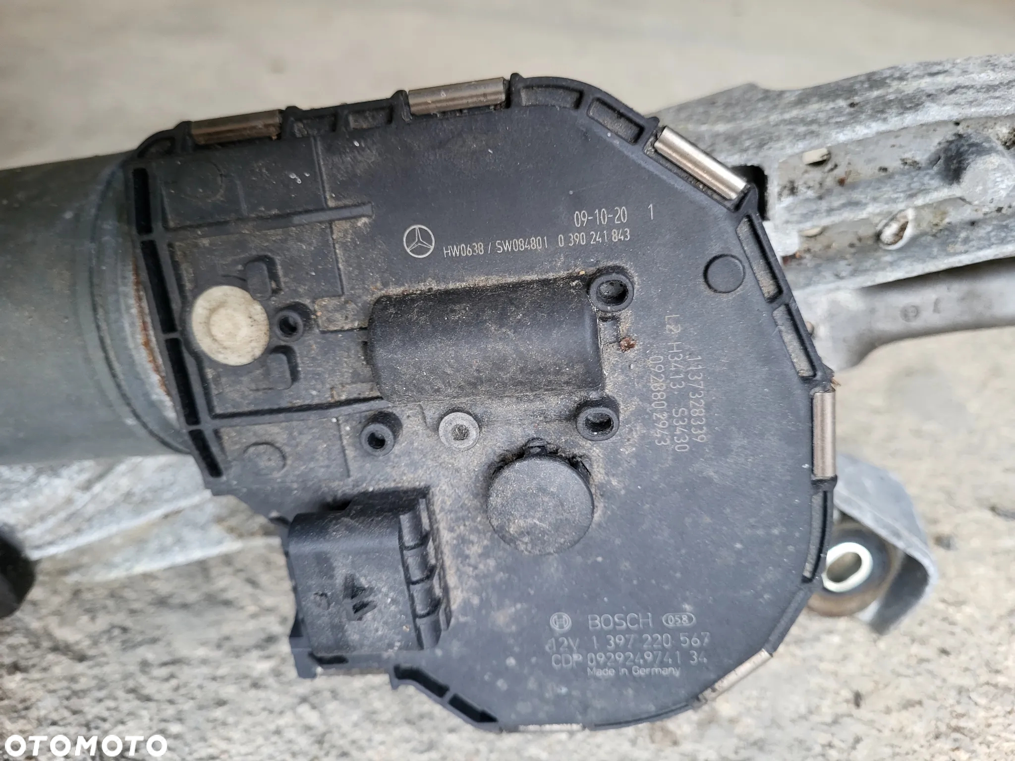 Mercedes W204 mechanizm wycieraczek - 2