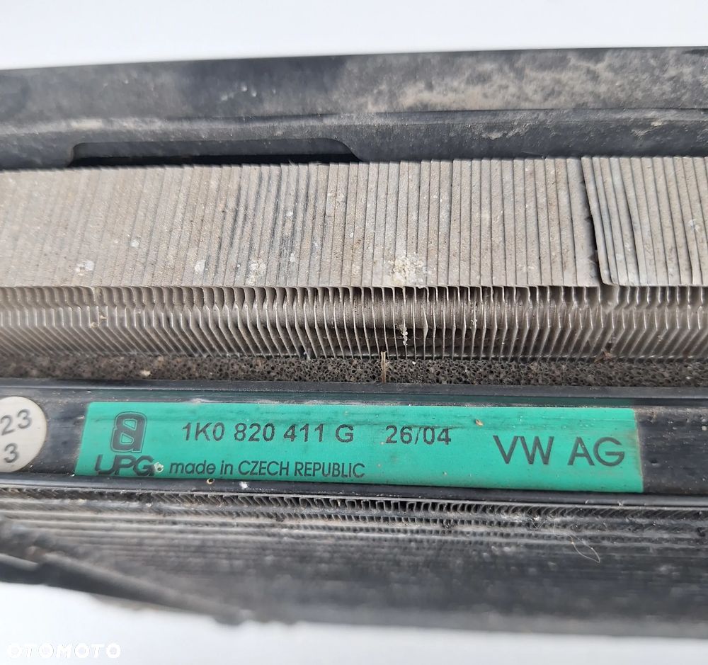 CHŁODNICA WODY KLIMY WENTYLATORY VW GOLF V 1.6B - 4