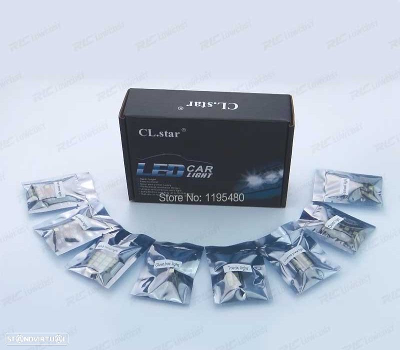 KIT COMPLETO 21 LAMPADAS LED INTERIOR PARA MERCEDES CLASE E W210 95-01 - 2