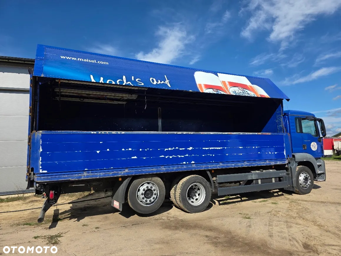 MAN TGS 26.360 TYLKO 412 TYS km BURTY OTWIERANE HYDRAULICZNIE KLIMATYZACJA - 13