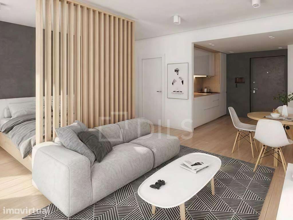 Apartamento T0 com varanda em novo empreendimento na Graça - Grande imagem: 3/42