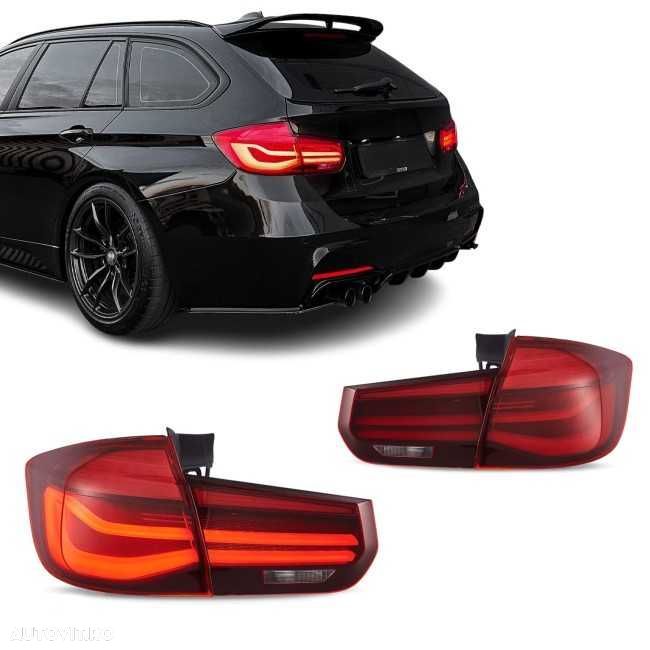 Set Stopuri Lampi LED BMW Seria 3 F31 Break Model LCI Facelift culoare Rosu - 1