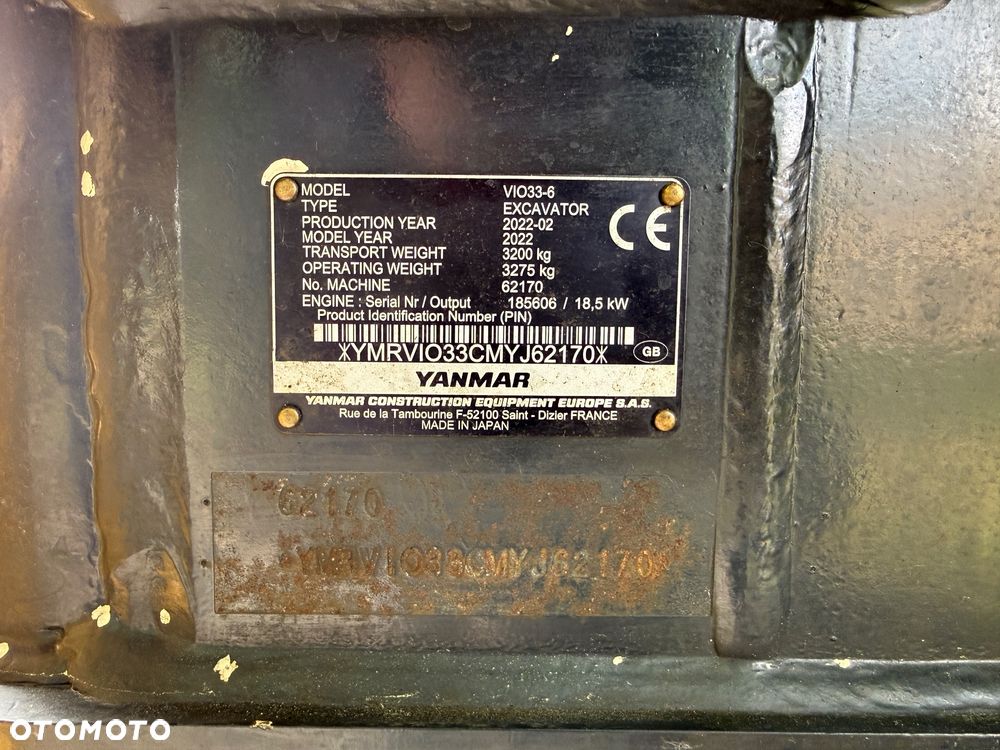 Yanmar Minikoparka Yanmar ViO33 ADVANCE - 14