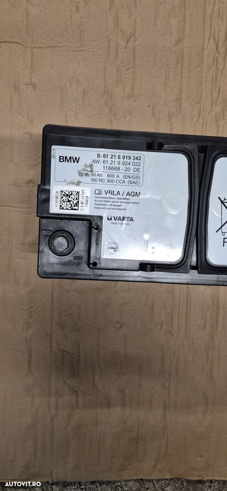 Baterie start/stop AGM BMW 90AH bmw f10 f11 X3 F30 E90 E91 - 2
