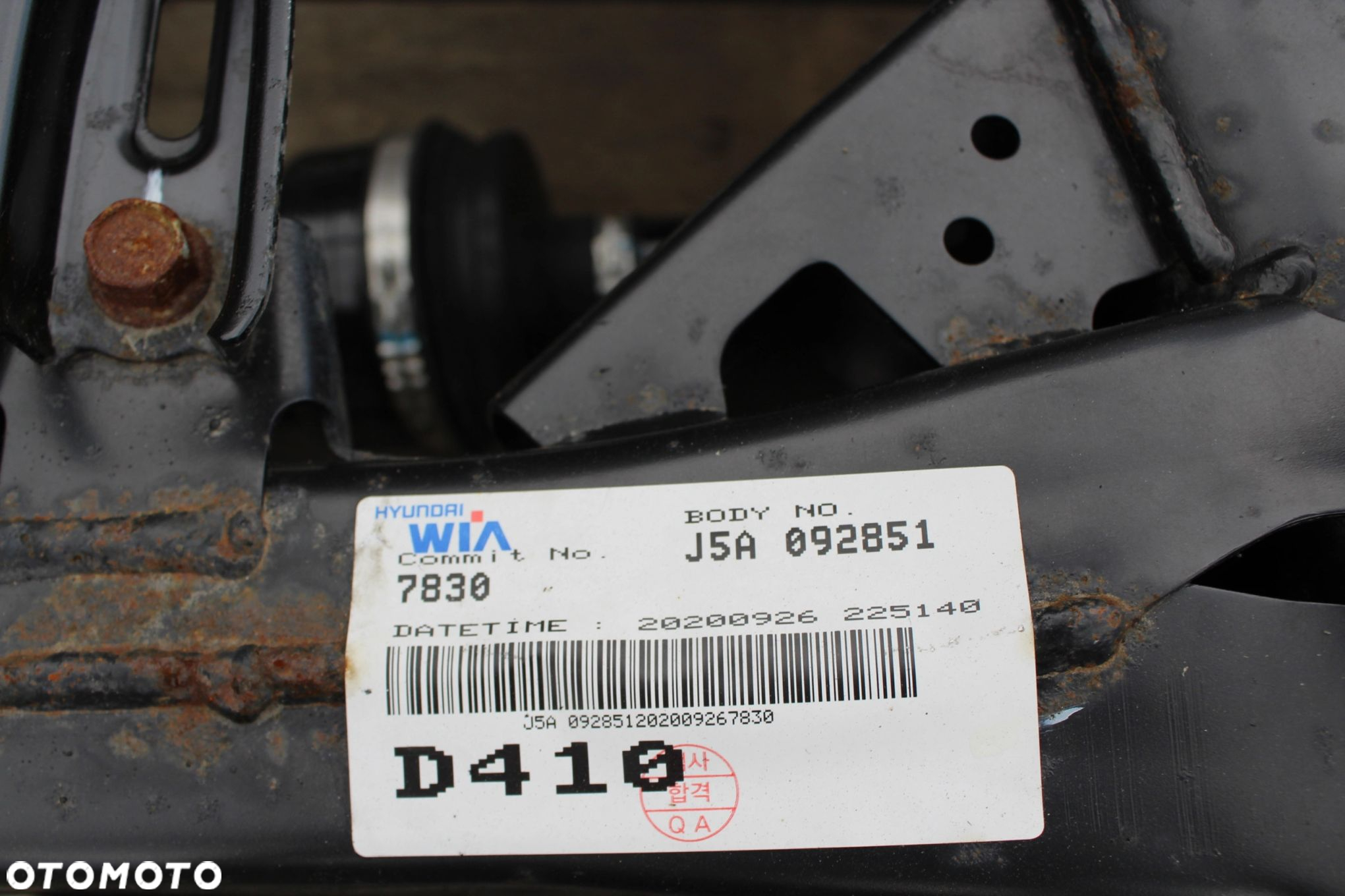 Kia Stinger GT Lift zawieszenie wózek tył J5F1100052 - 2