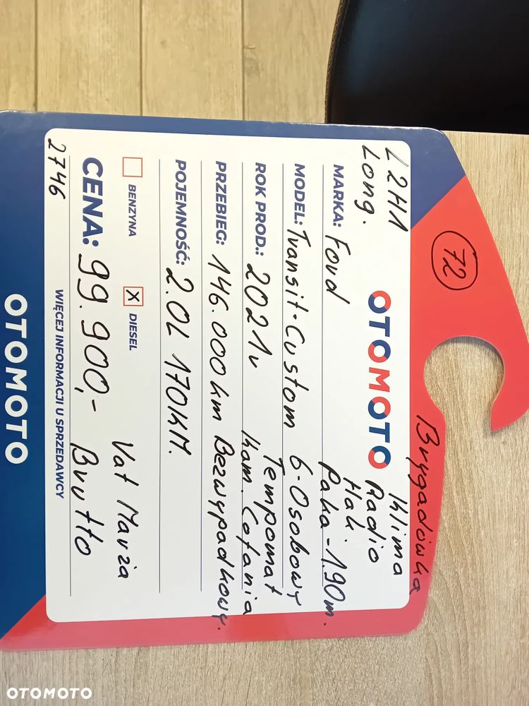 Ford Transit Custom Brygadówka - 30