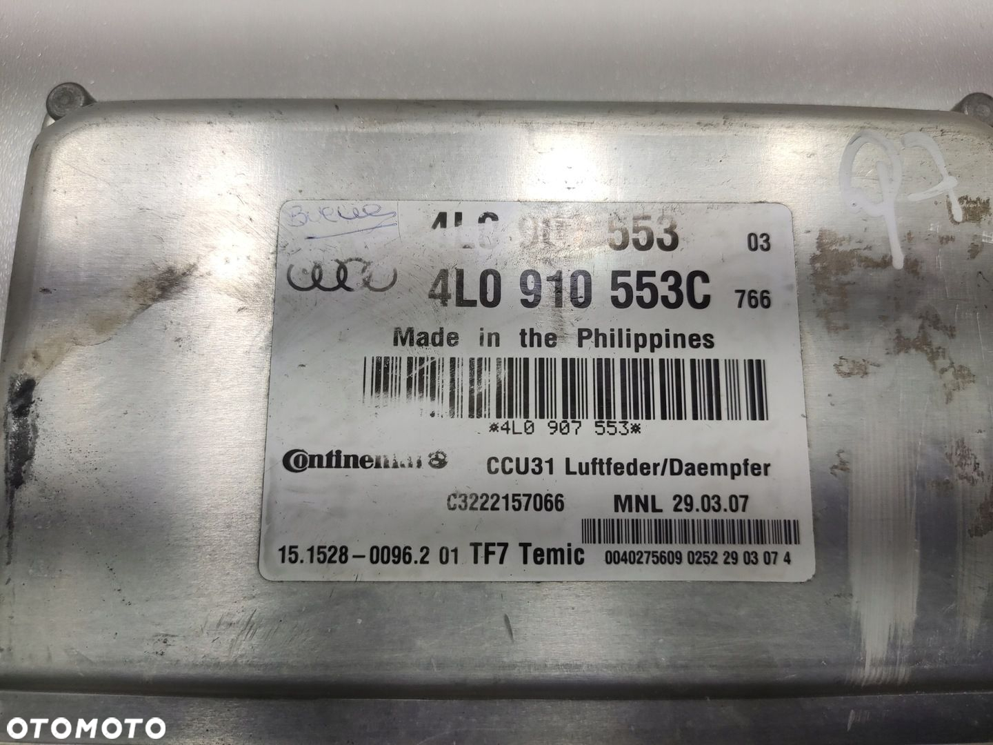 MODUŁ STEROWNIK ZAWIESZENIA AUDI Q7 I 4L 3.0 TDI 2005-2009 4L0910553C - 4