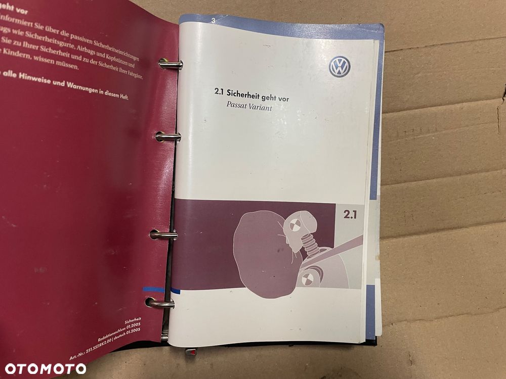 Książka serwisowa volkswagen Passat b6 vw - 3