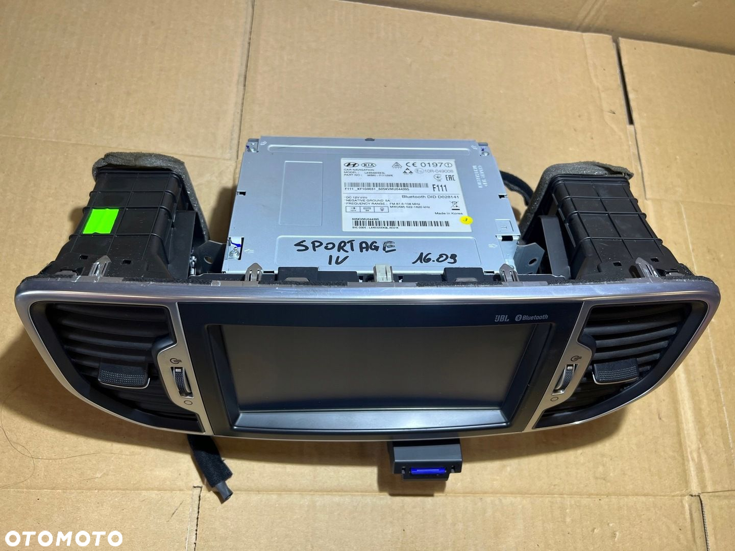 KIA SPORTAGE 4 IV RADIO NAWIGACJA NAVI EKRAN WYŚWIETLACZ JBL 96560-F1110WK - 3