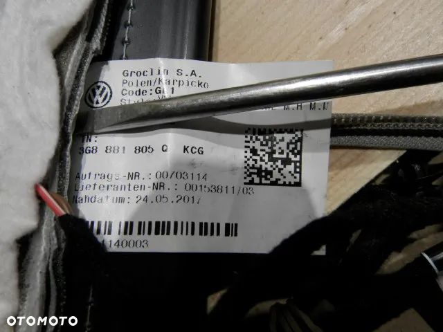 FOTEL FOTELE KANAPA SIEDZISKO OPARCIE LEWE POSZYCIE TAPICERKA SKORA ALCANTARA MISTRAL KCG VOLKSWAGEN ARTEON 3G8 ORYGINAŁ - 3