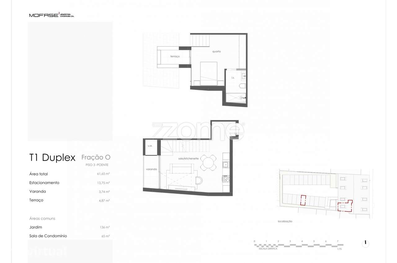 Penthouse T1 Duplex com Terraço e Varanda a Poente, a 5min do Porto - Grande imagem: 5/15