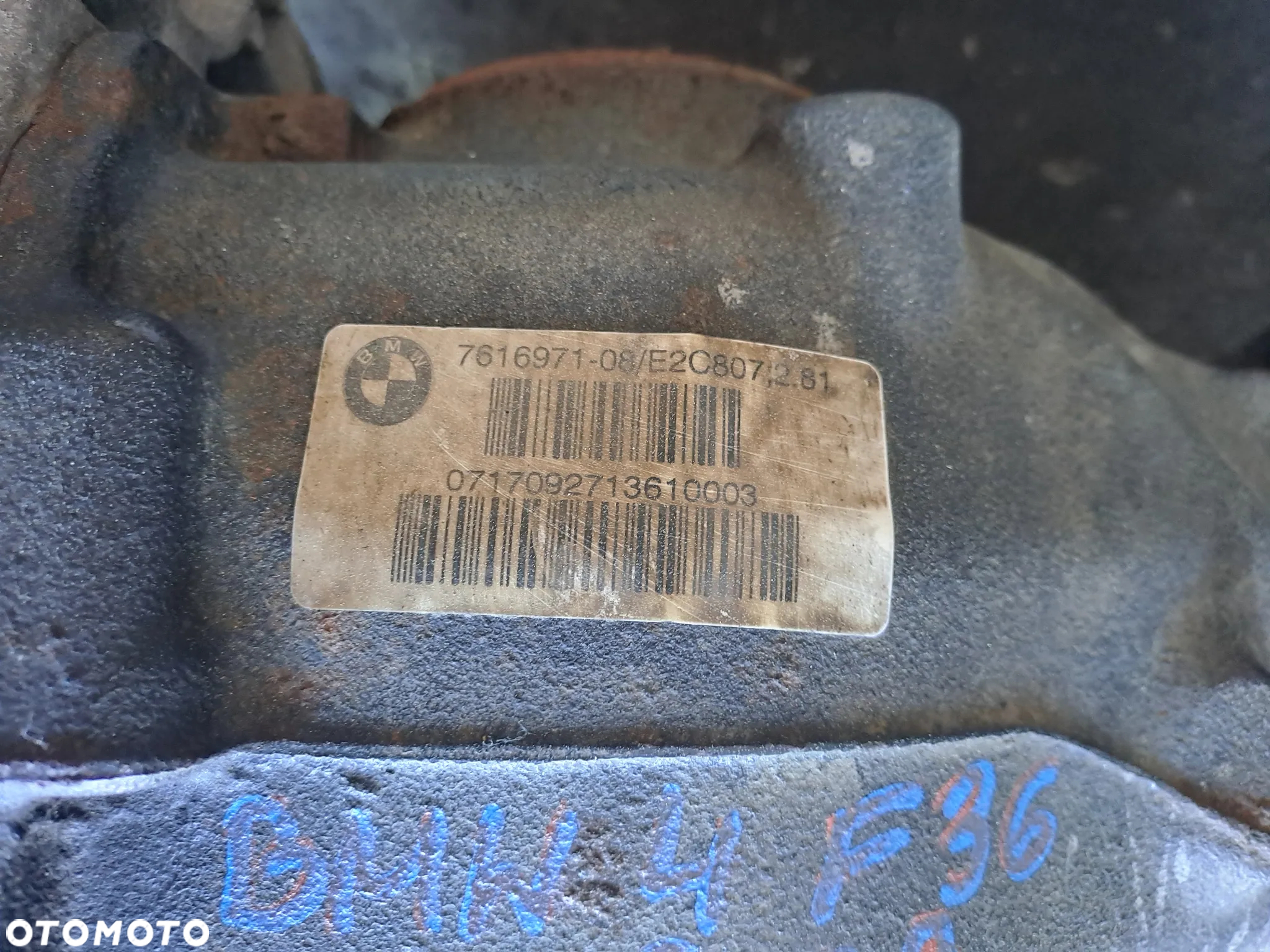 BMW 4 F36 17r 2.0 B MOST DYFER DYFERENCJAŁ 7616971 - 2