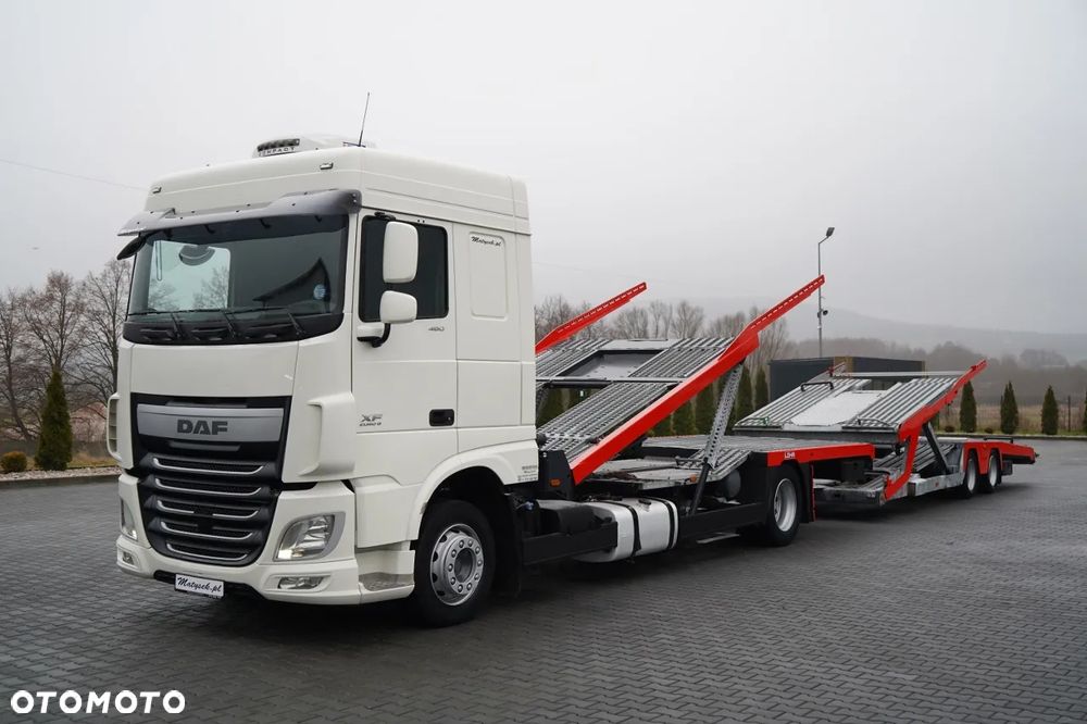 DAF XF 480 / LORA / LOHR / 16,5 M / 4 DOSTAWCZAKI / 6 OSOBÓWEK / KLIMA POSTOJOWA / EURO 6 - 8