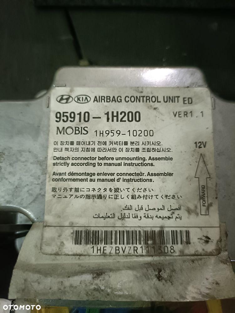 KIA CEED I 06-12 1,6 CRDI deska rozdzielcza + pasy + moduł + airbag * - 7