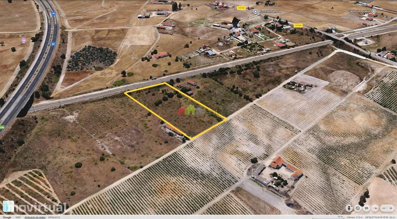 Terreno com 9750 m2 com autorização para 500 m2 de construção em Palme - Grande imagem: 2/9