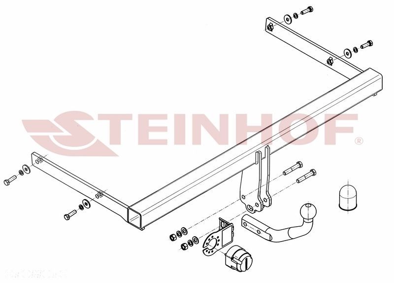 Hak holowniczy + MODUŁ 7PIN do Skoda Superb II od 2008 do 2015 - 2