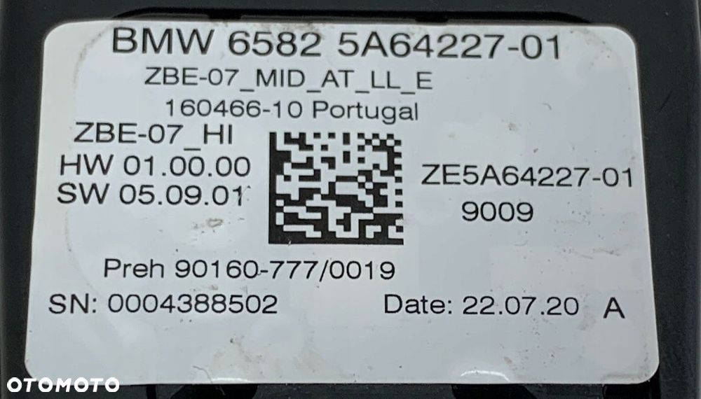 BMW X7 IDRIVE PANEL STEROWANIA KONTROLER 5A64227 - 10
