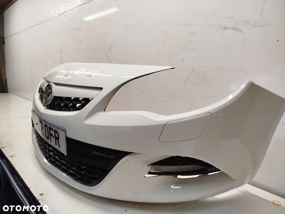 + ZDERZAK PRZÓD PRZEDNI OPEL ASTRA J 4 IV LIFT FL Z40R BIAŁY OPC LINE TUNING SPRYSKIWACZE LAMP XENON - 3