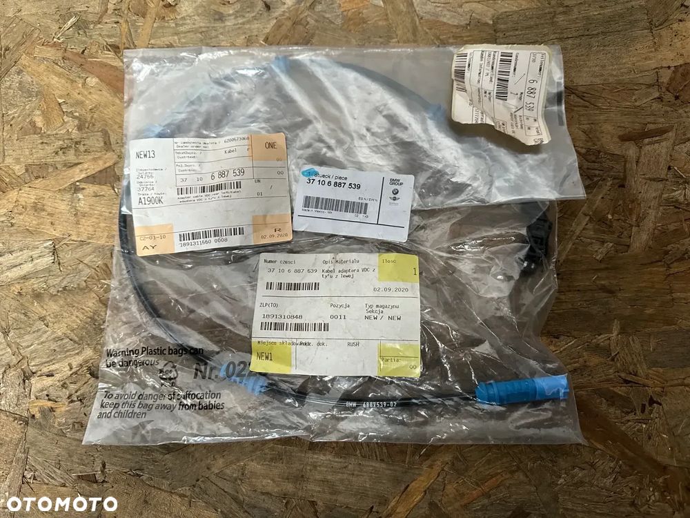 PRZEWÓD KABEL TYLNY LEWY VDC BMW X5 3710 6887539 - 1