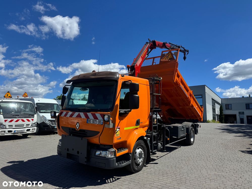 Renault Midlum 240DXi Wywrotka 3str HDS Fassi SPECJALNY Czołownica Solarka Piaskarka - 2