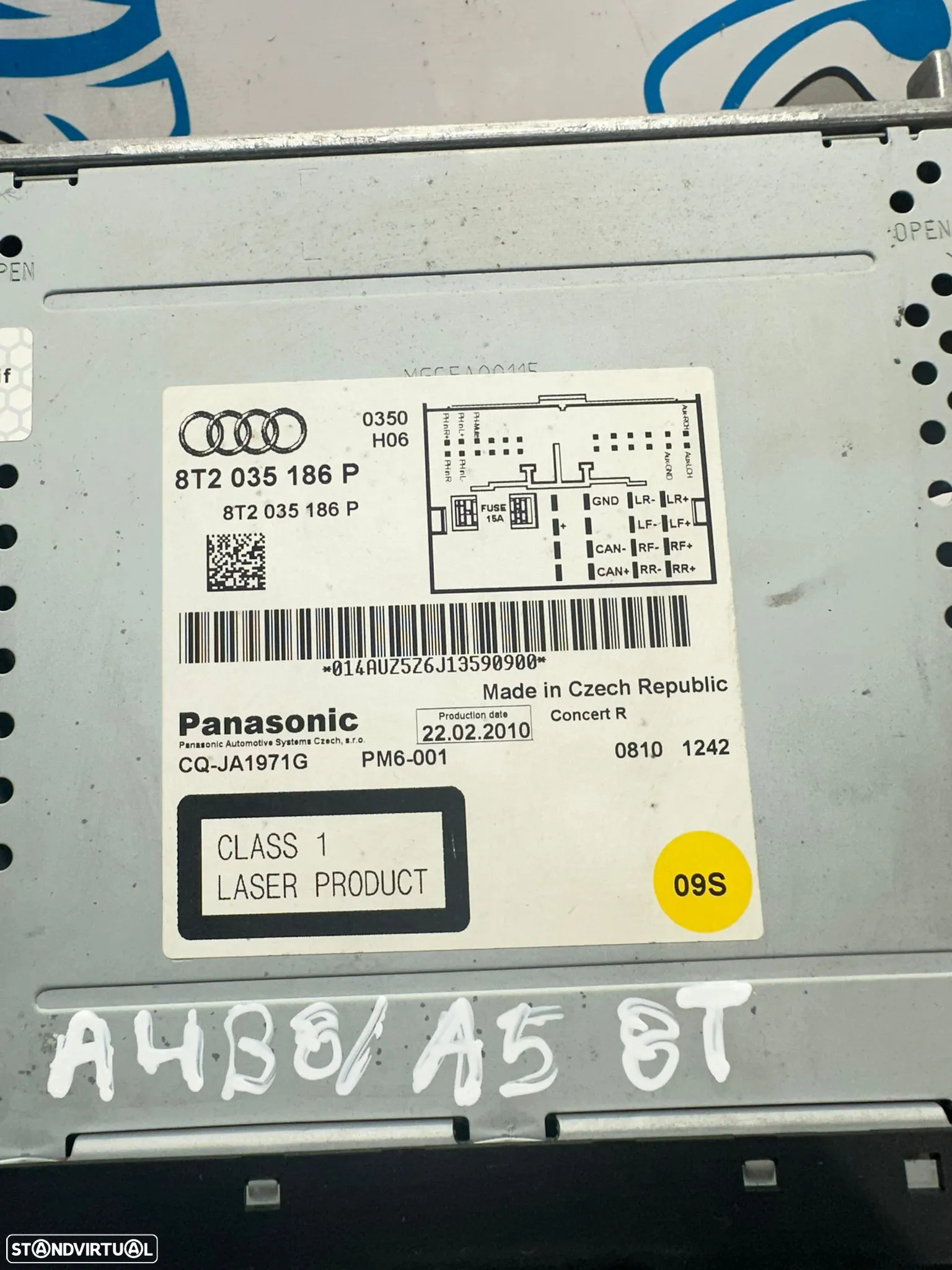.Radio Concert Original Audi A4 B8 A5 8T - 8
