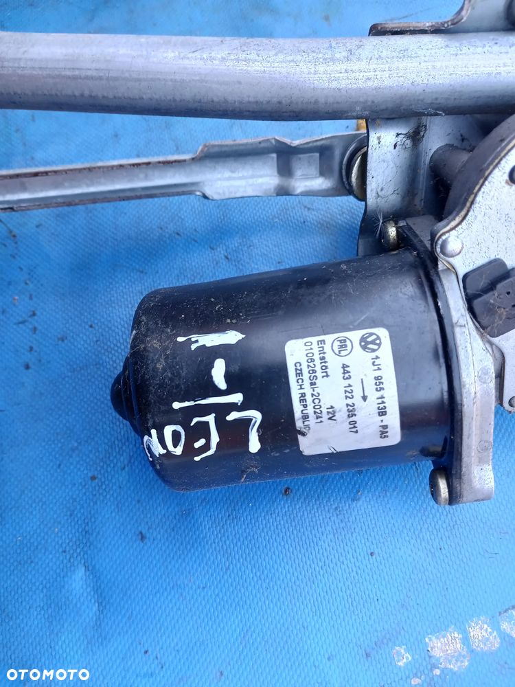 Mechanizm wycieraczek szyby przód przedniej Volkswagen Golf 4 Bora Skoda Octavia Audi A3 Seat Leon Toledo silniczek Oryginał - 2