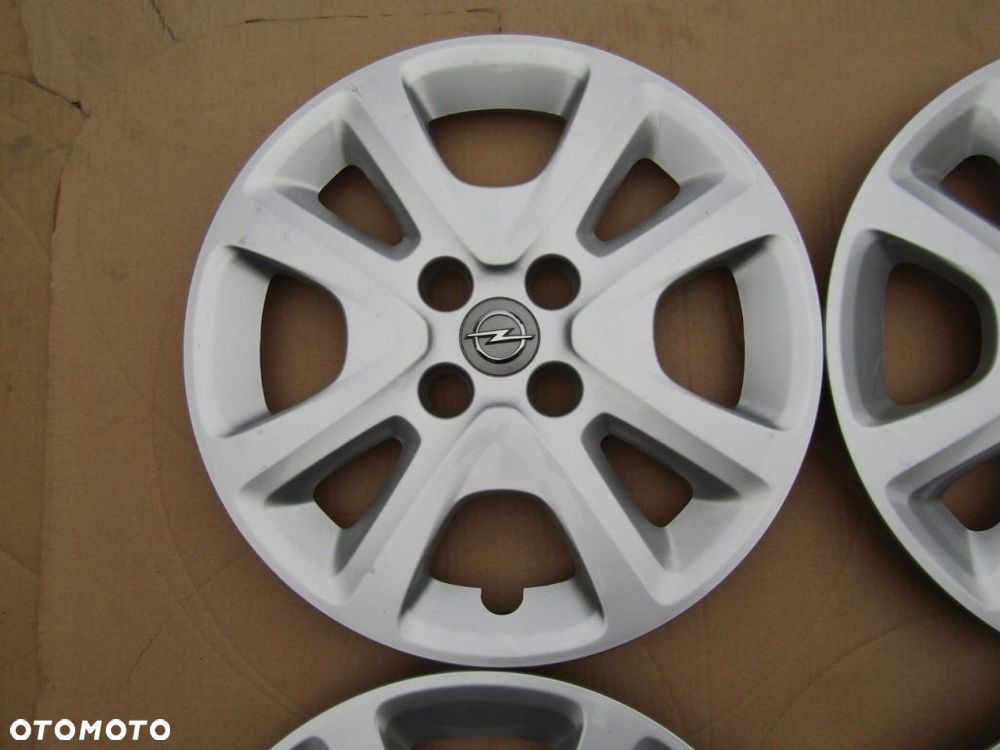 4x Kołpaki Strukturalne 15 Opel Corsa D E Adam Meriva Karl 4x100 - 7