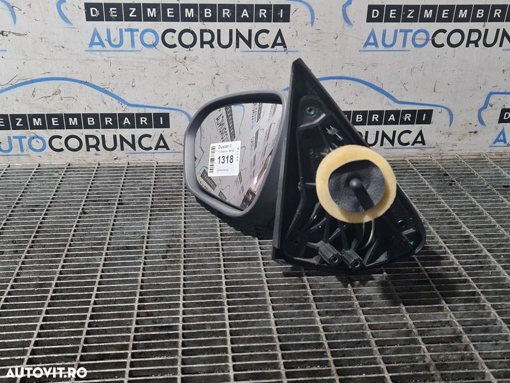 Oglinda stanga Dacia Duster II 2018 - 2021 4 Usi KNA Gris Comete (1318) Fara rabatare - 3