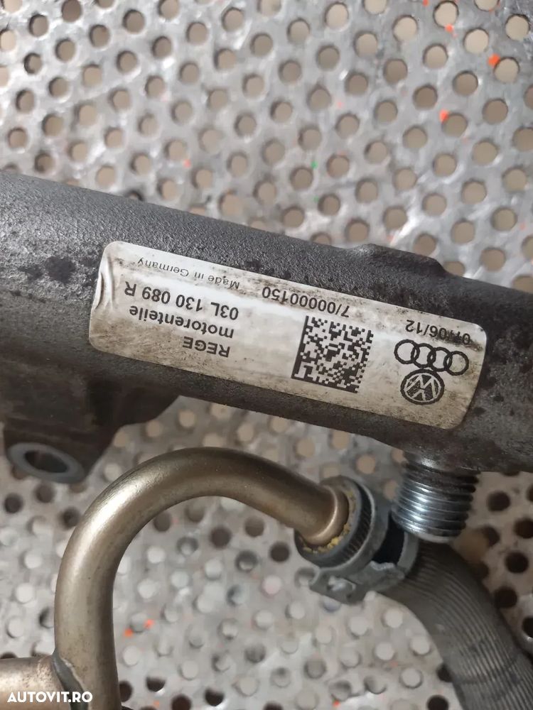Rampa Injectoare Injectie Cu Senzori Vw Seat Skoda Audi 1.6 Tdi Euro 5 Cod 03LR Motor CAY A3 Golf 6 - 6
